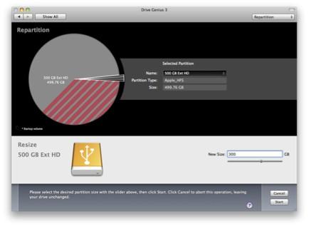 Shrinking an existing Volume Drive.